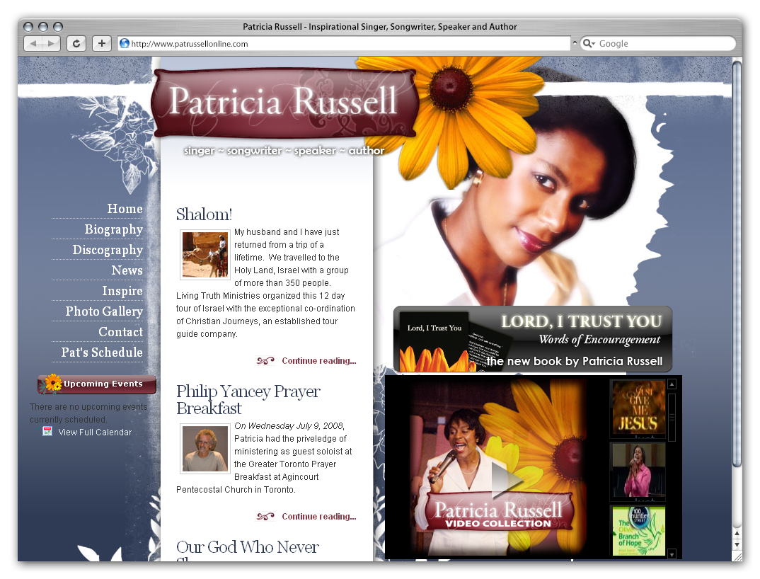 Patricia Russell Online by Phenom Design Studio